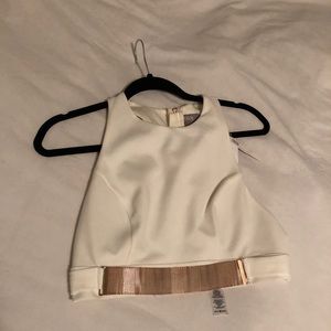 White crop top